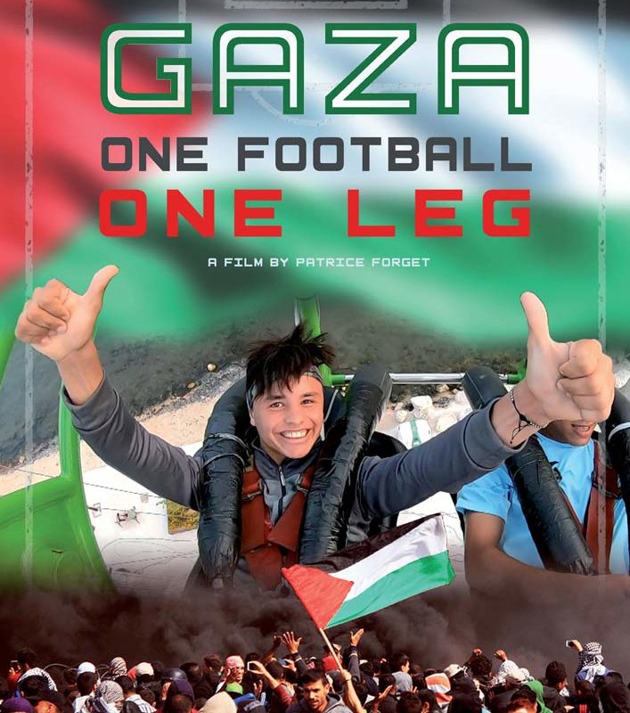 Gaza One Football One Leg Poster