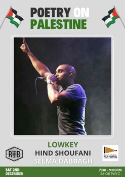 Poetry on Palestine with special guest Lowkey